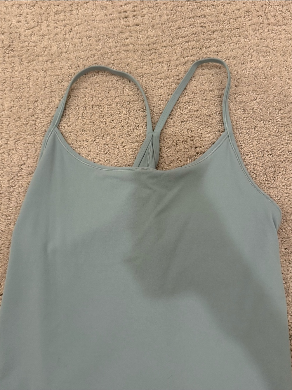 Light Blue Strappy Women's Tank Top